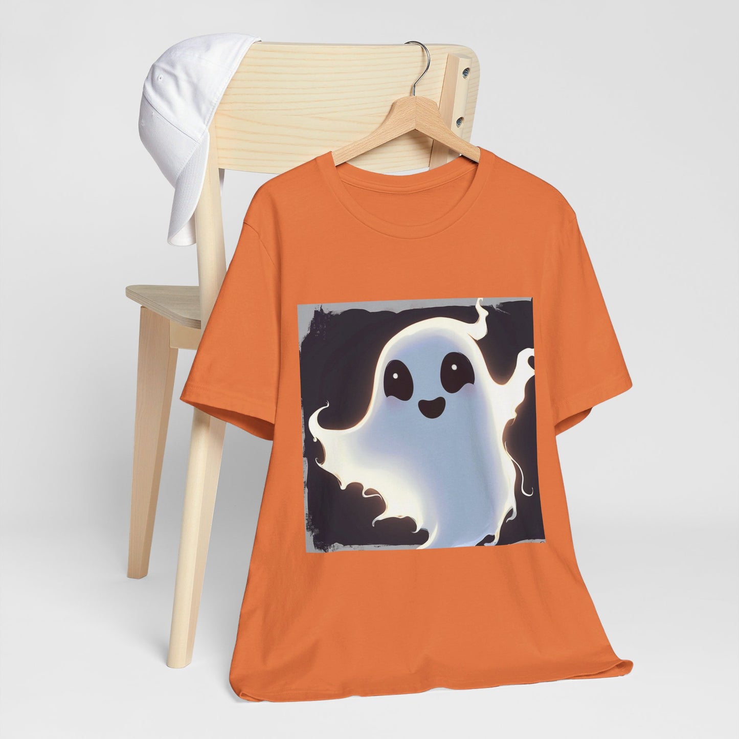 Cute Happy Ghost Unisex Jersey Short Sleeve Tee