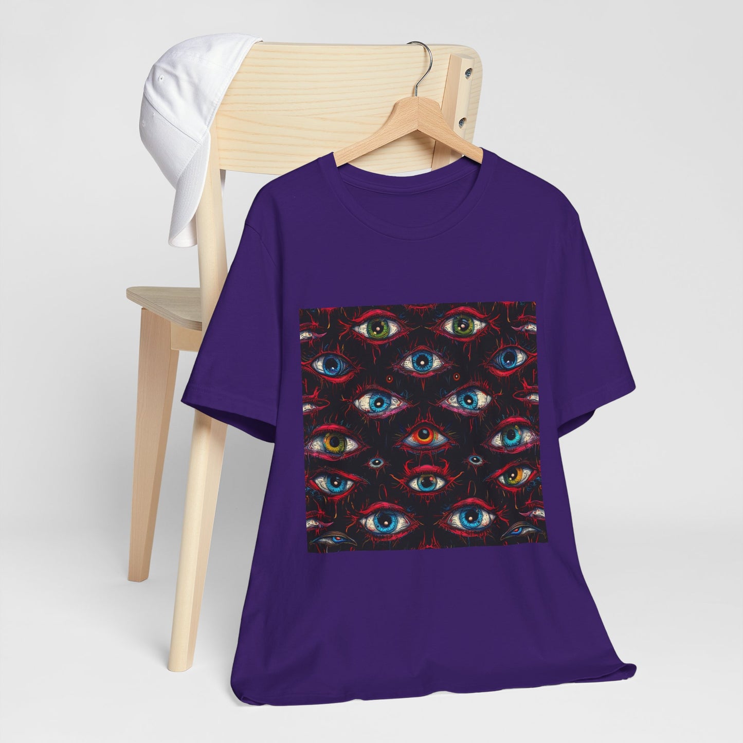 Creepy Eye Pattern Unisex Jersey Short Sleeve Tee