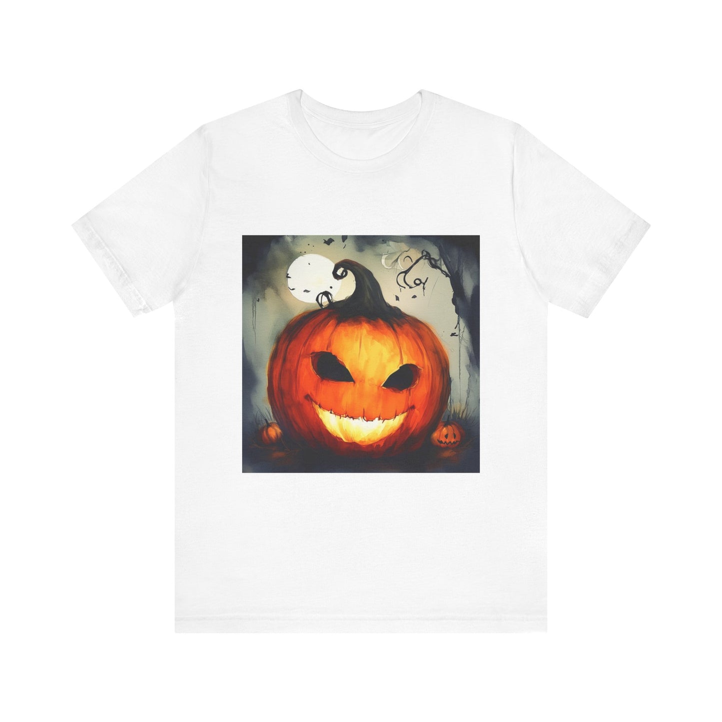 Spooky Jack o Lantern Unisex Jersey Short Sleeve Tee