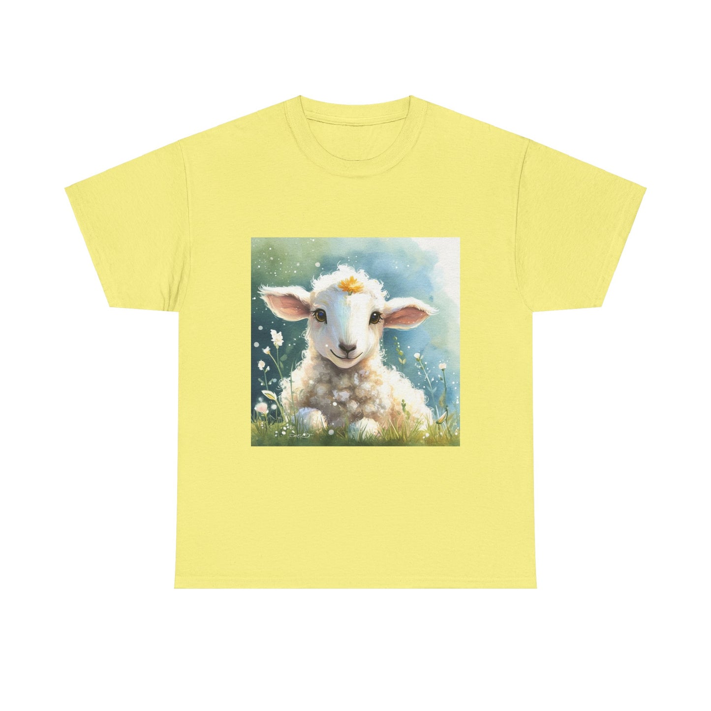 Cute Lamb Unisex Heavy Cotton Tee