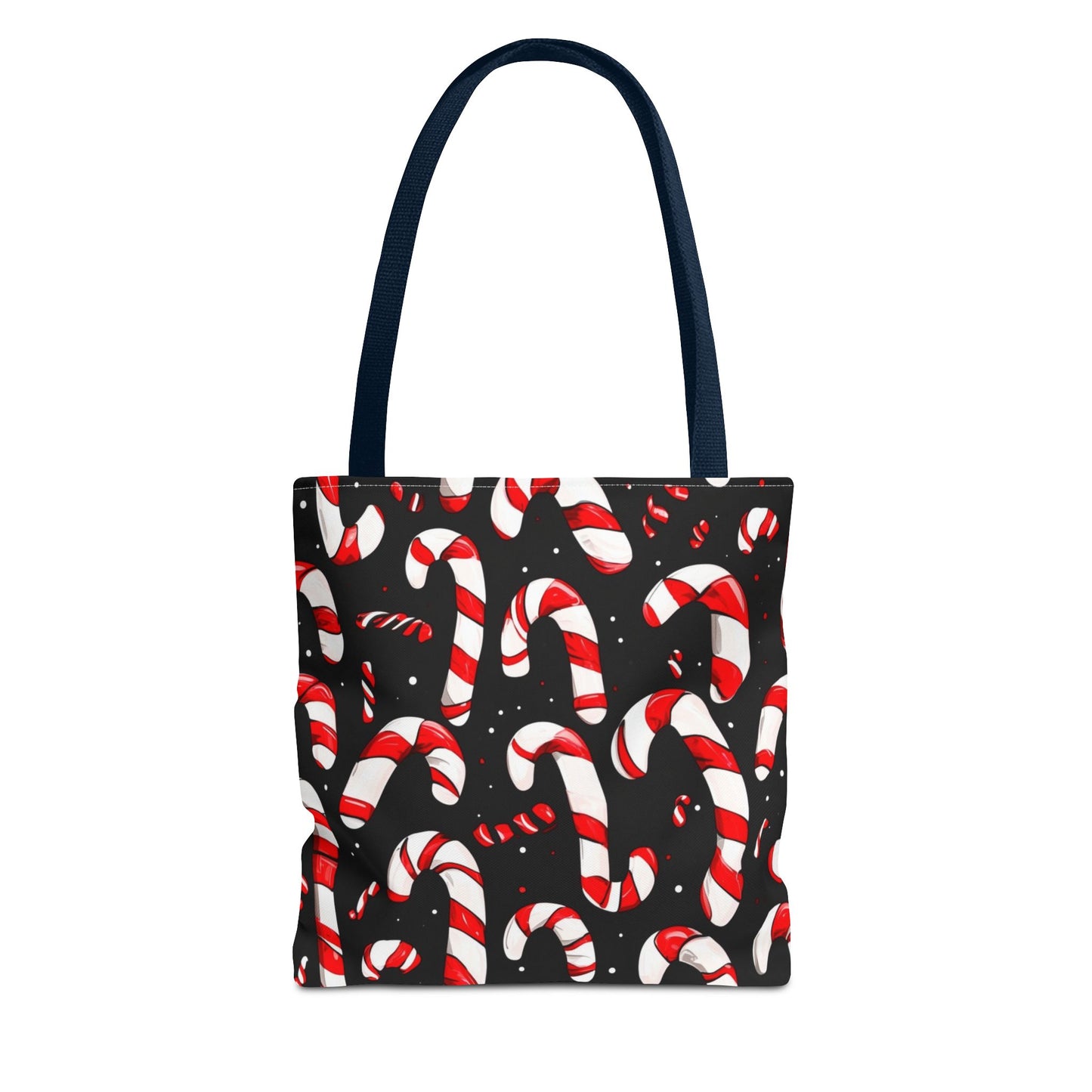 Cartoon Candy Canes Tote Bag (AOP)