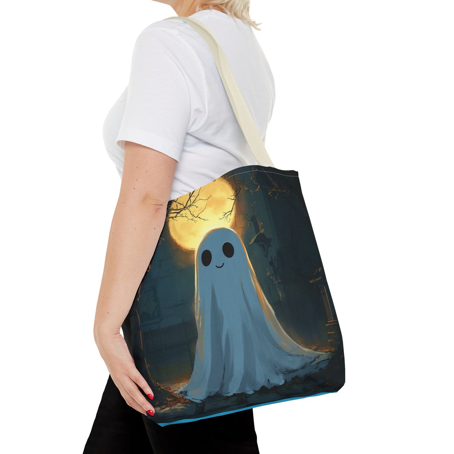 Cute Ghost Tote Bag (AOP)