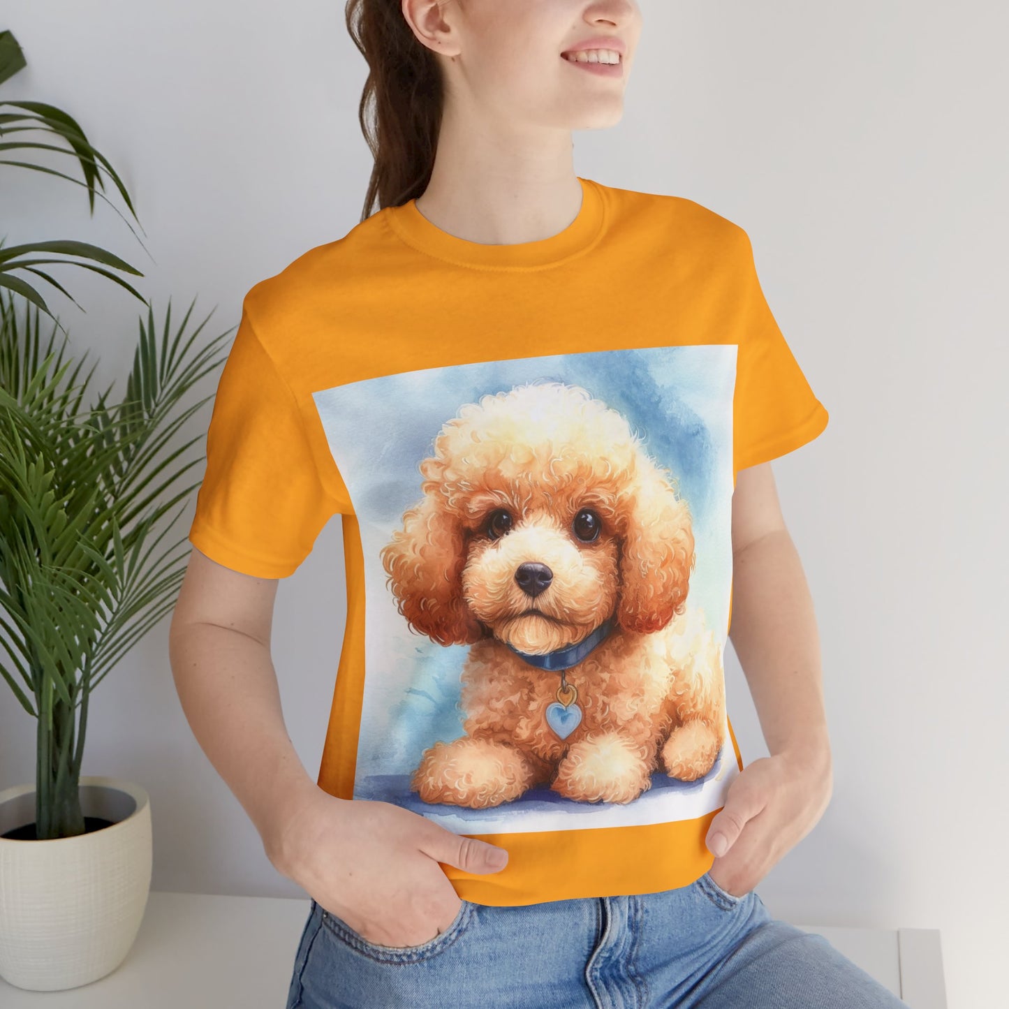 Poodle Puppy Unisex Jersey Short Sleeve Tee