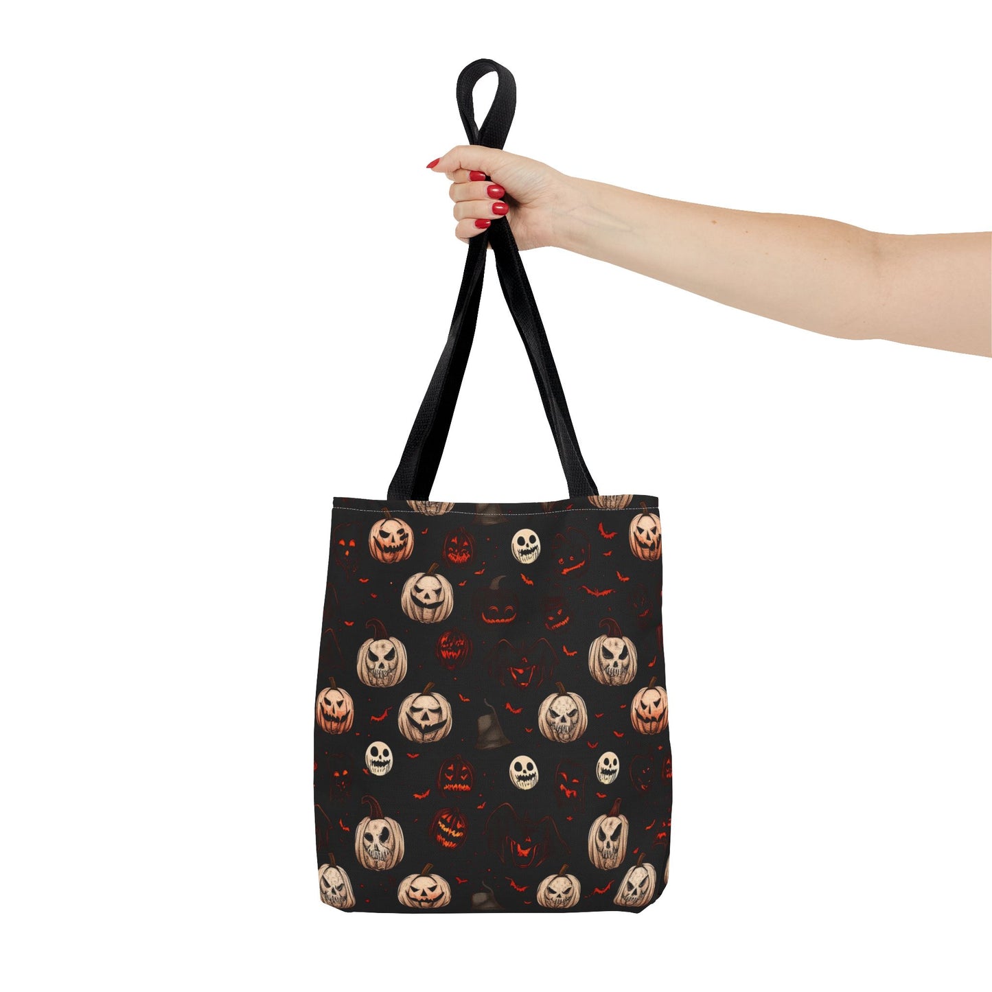 Spooky Halloween Pattern Tote Bag (AOP)