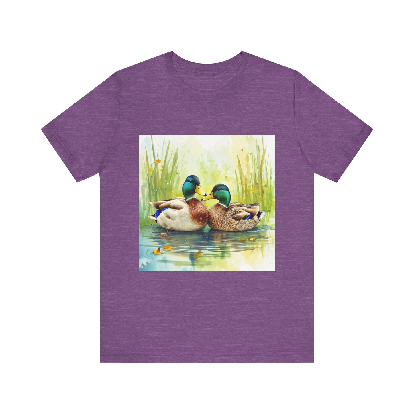 Cute Mallard Ducks Unisex Jersey Short Sleeve Tee