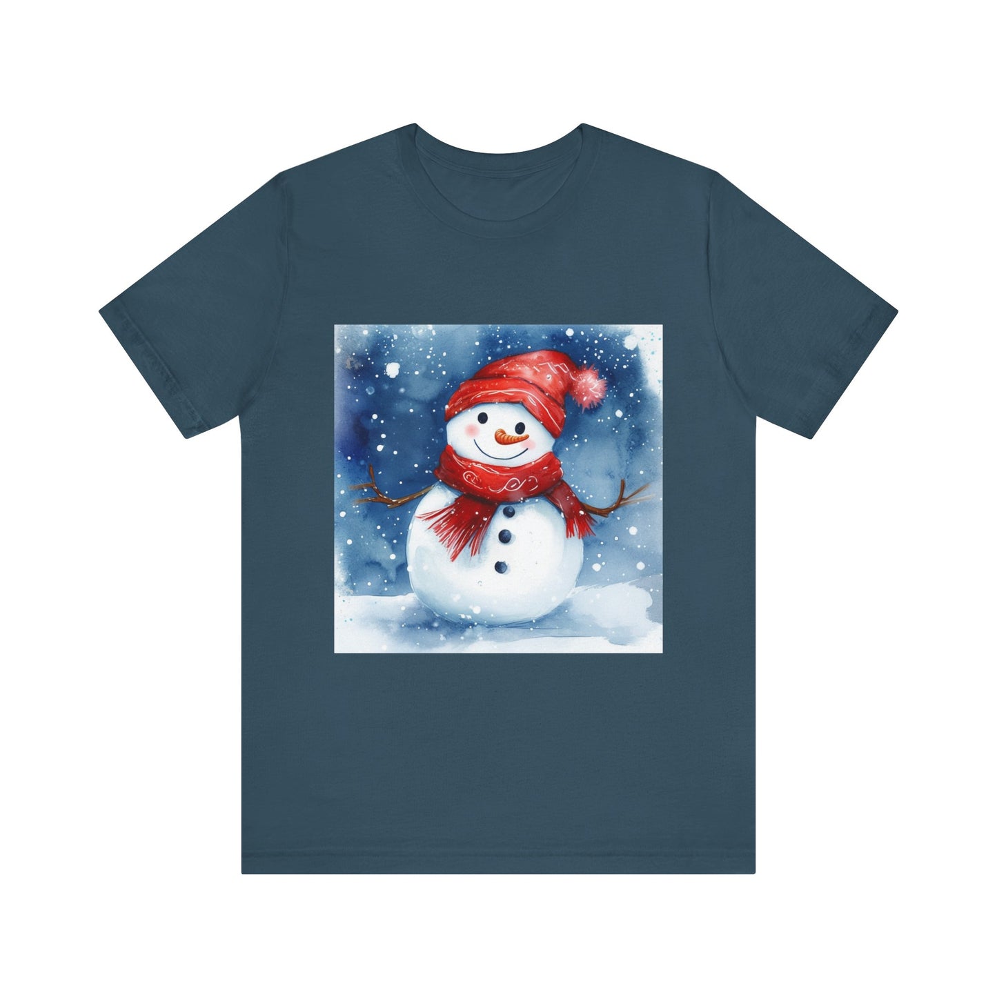 Adorable Snowman Unisex Jersey Short Sleeve Tee