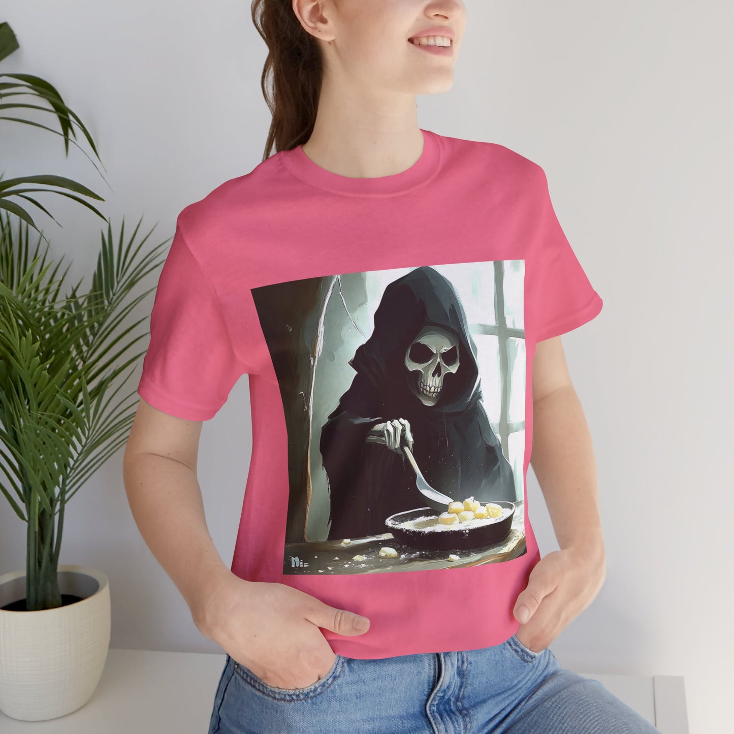 Grim Reaper Baking Unisex Jersey Short Sleeve Tee