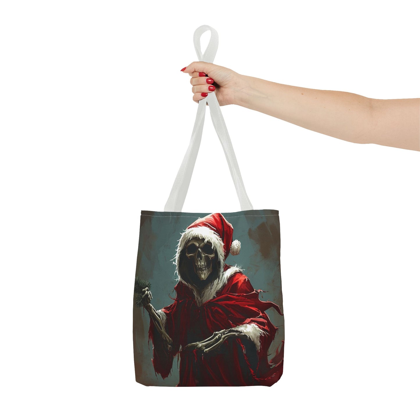 Santa Grim Reaper Tote Bag (AOP)