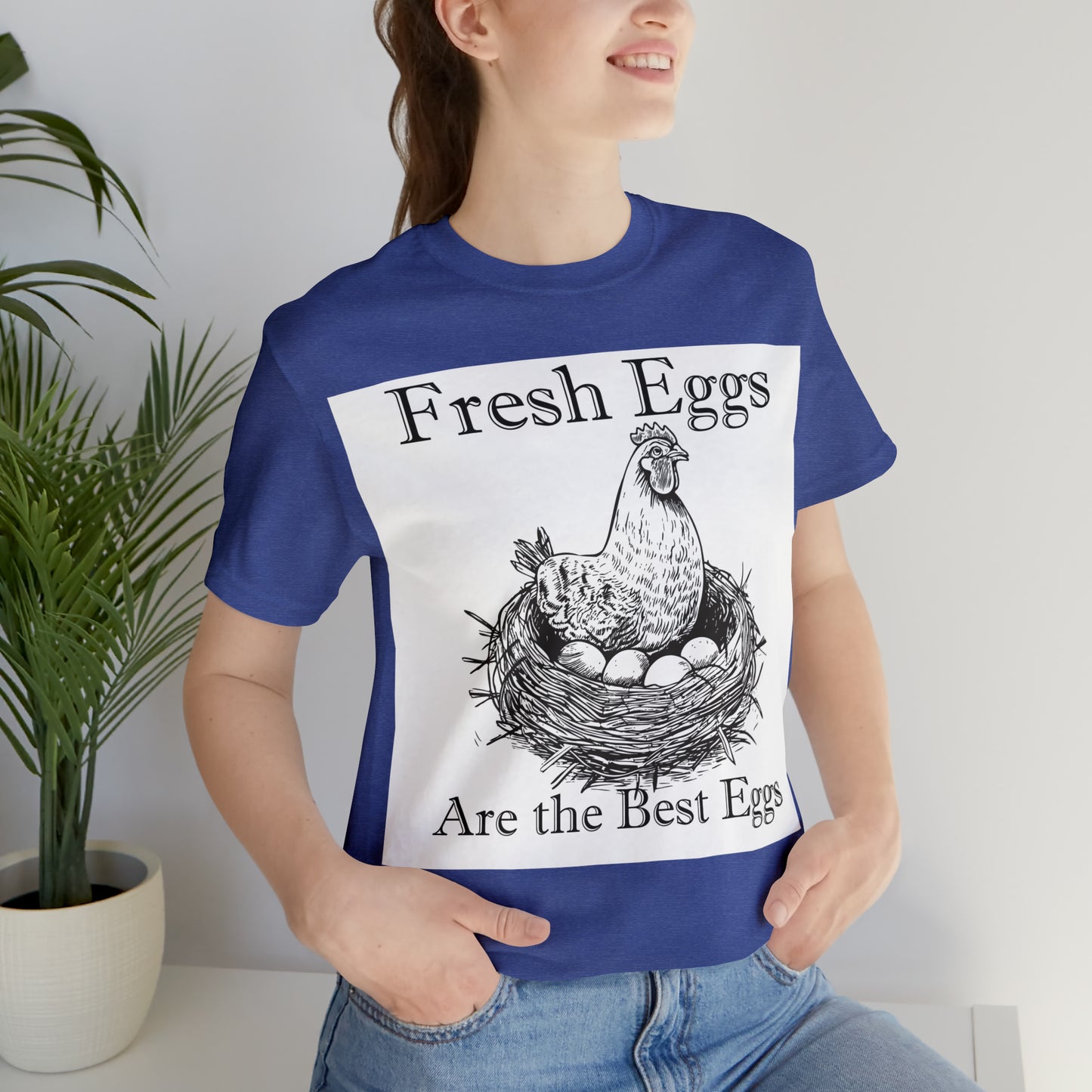 Fresh Eggs Unisex Jersey Short Sleeve Tee