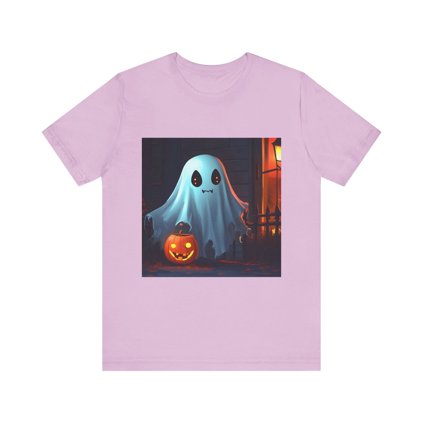 Cute Ghost Trick or Treating Unisex Jersey Short Sleeve Tee