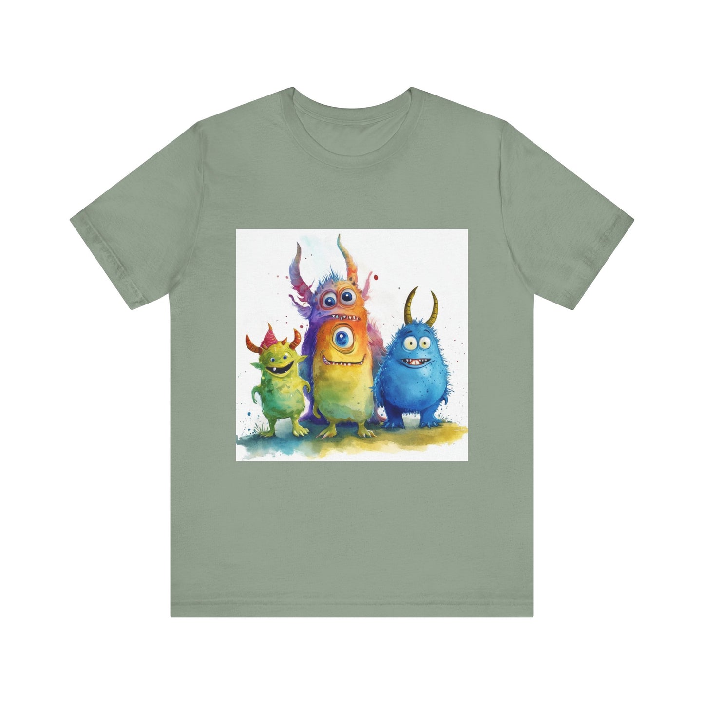 Funny Cartoon Monsters Unisex Jersey Short Sleeve Tee