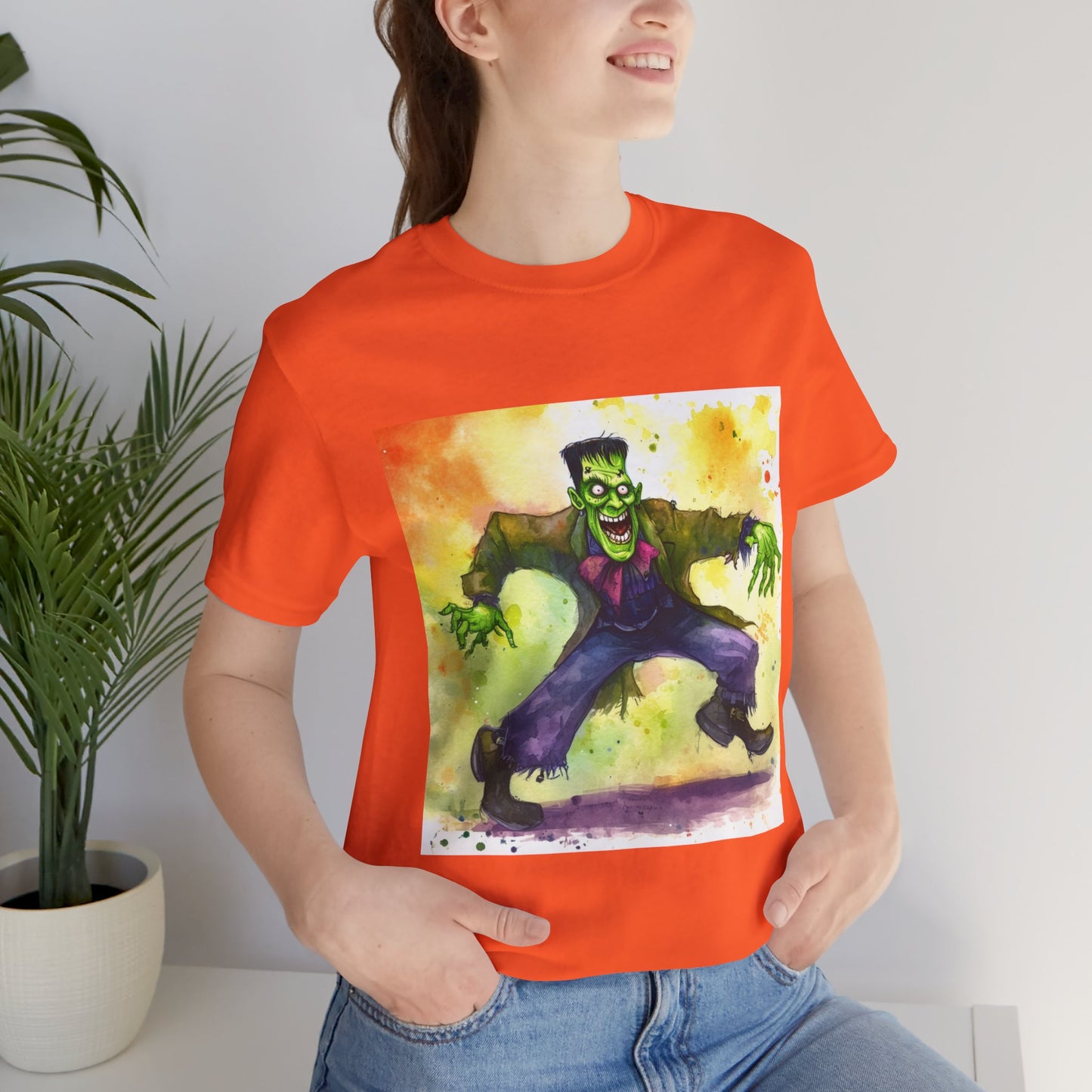 Quirky Frankenstein Unisex Jersey Short Sleeve Tee