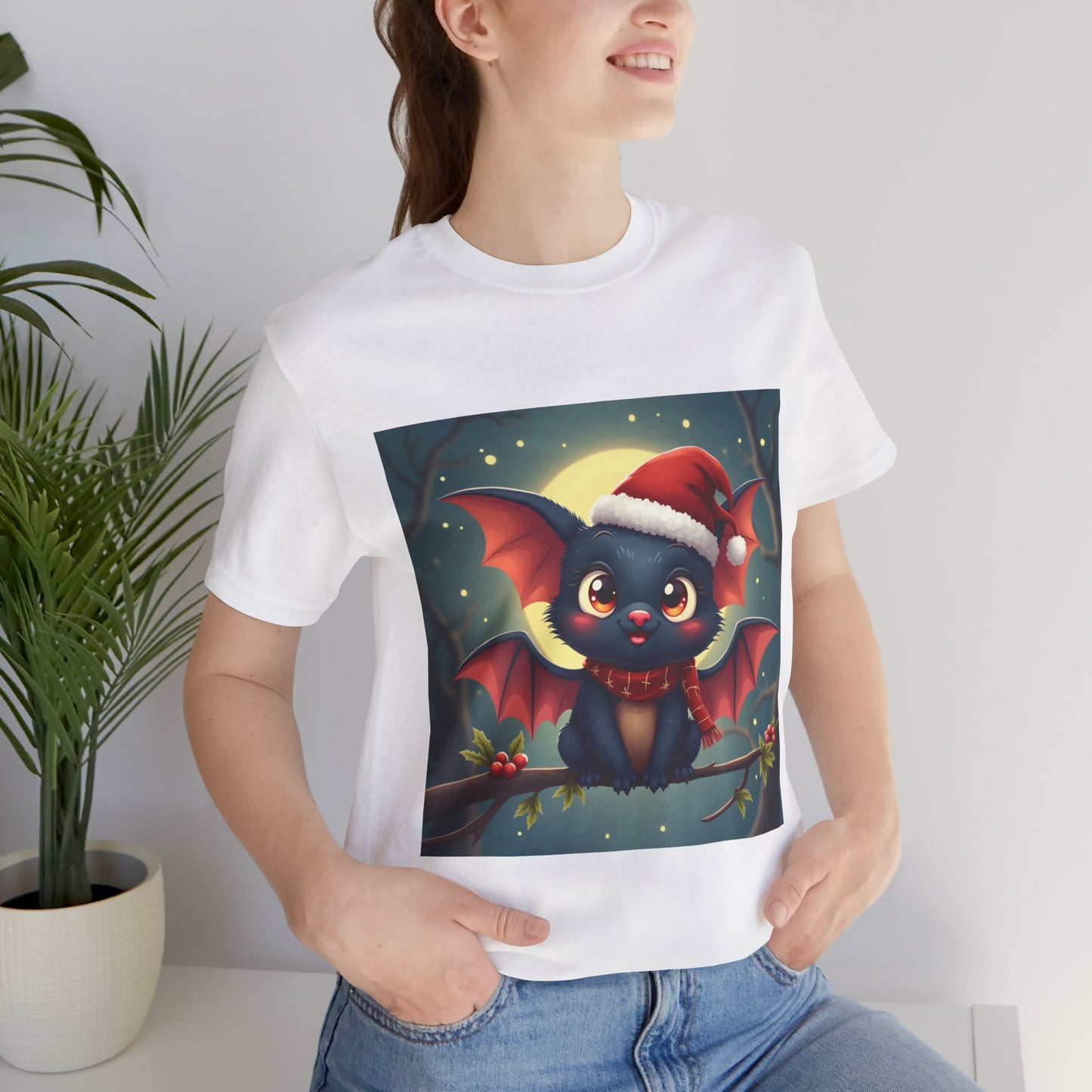 Cute Holidays Bat Unisex Jersey Tee