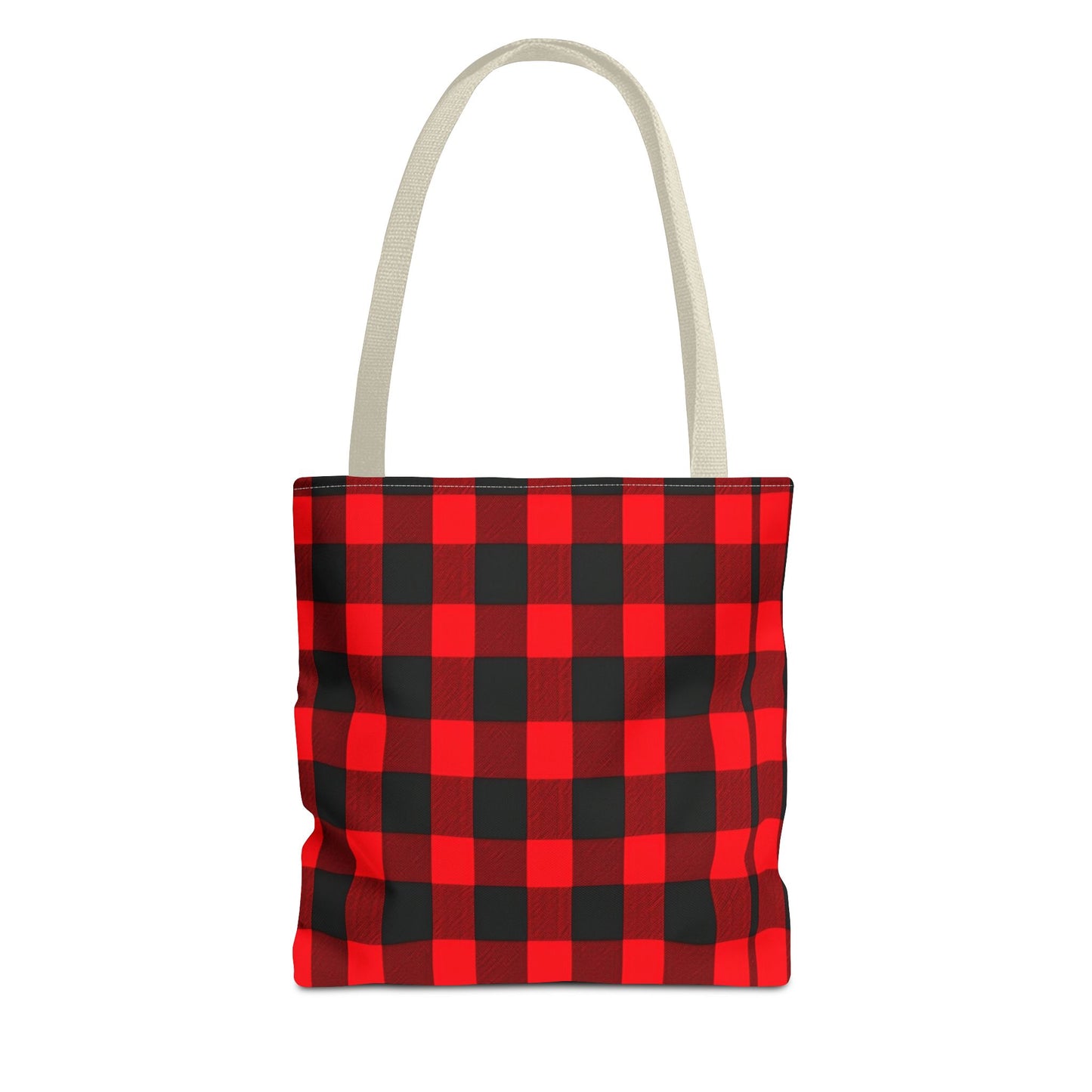 Red and Black Plaid Tote Bag (AOP)