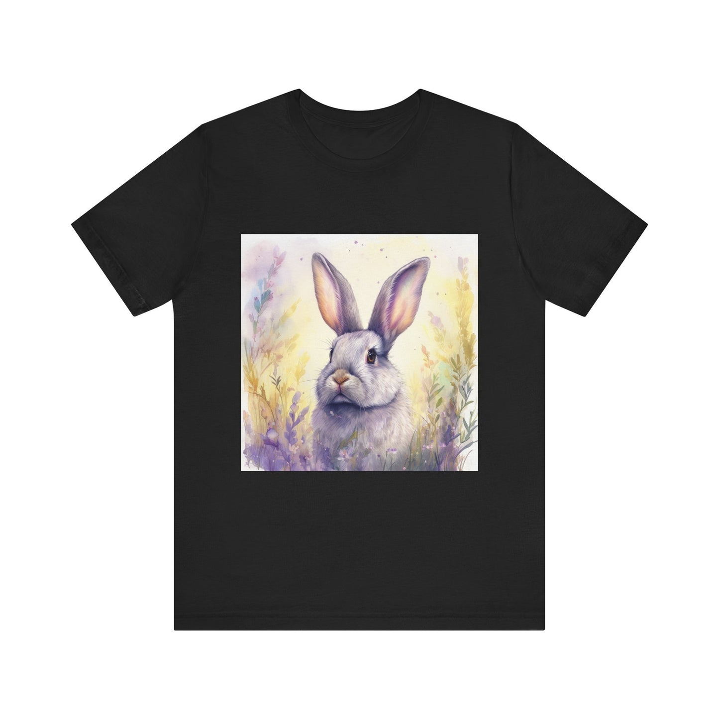 Realistic Cute Bunny Unisex Jersey Short Sleeve Tee