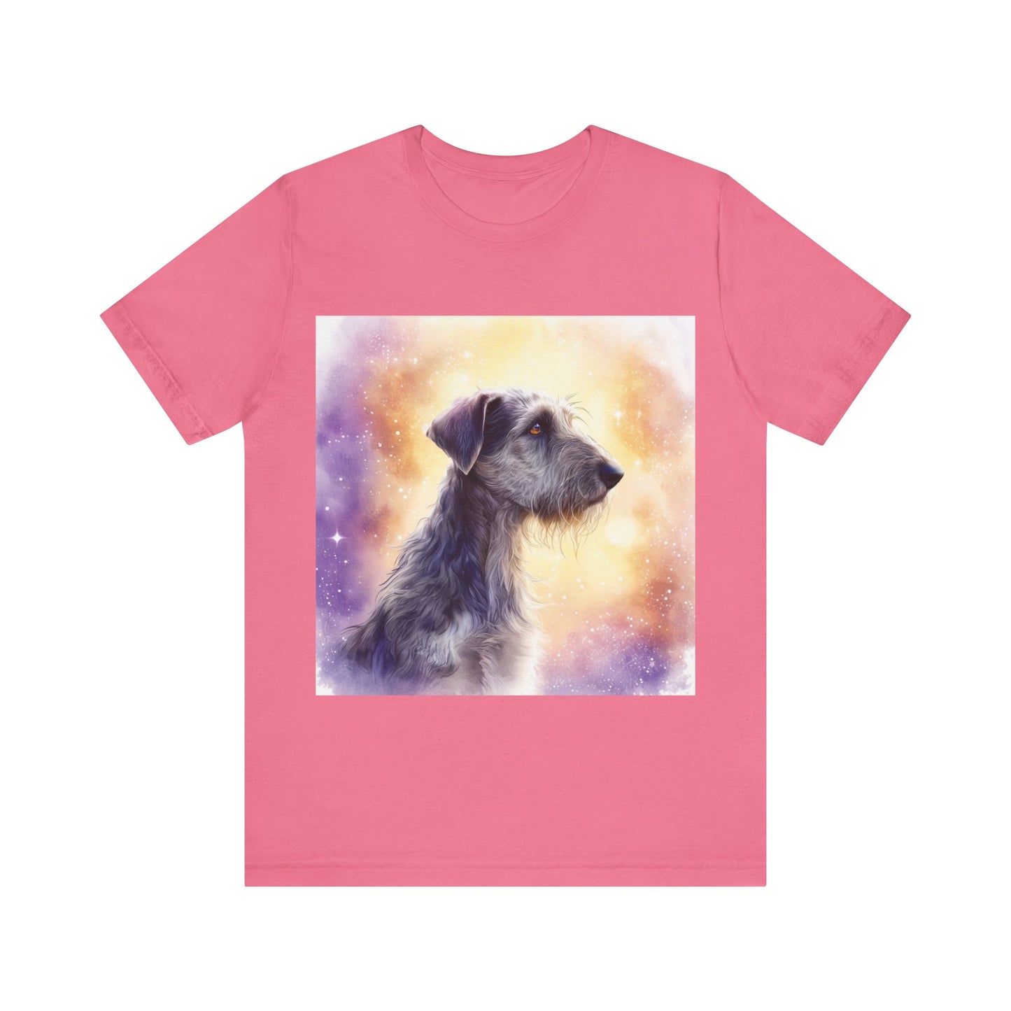 Watercolor Irish Wolf Hound Unisex Jersey Short Sleeve Tee