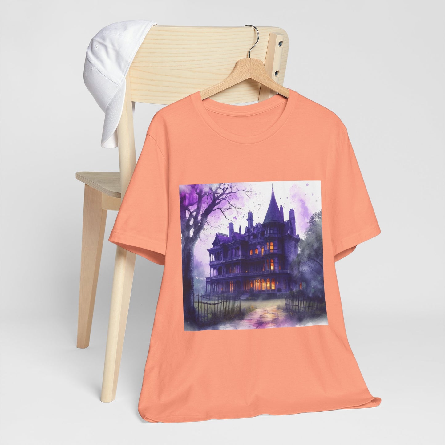 Haunted House Unisex Jersey Short Sleeve Tee