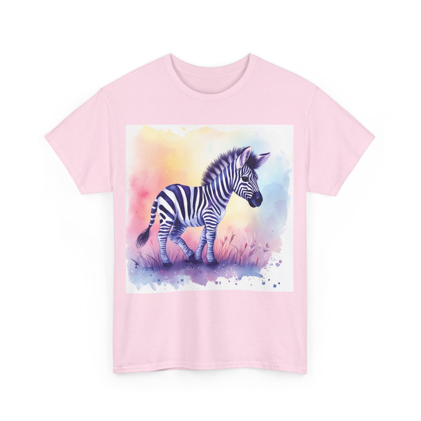 Lovable Baby Zebra Unisex Heavy Cotton Tee