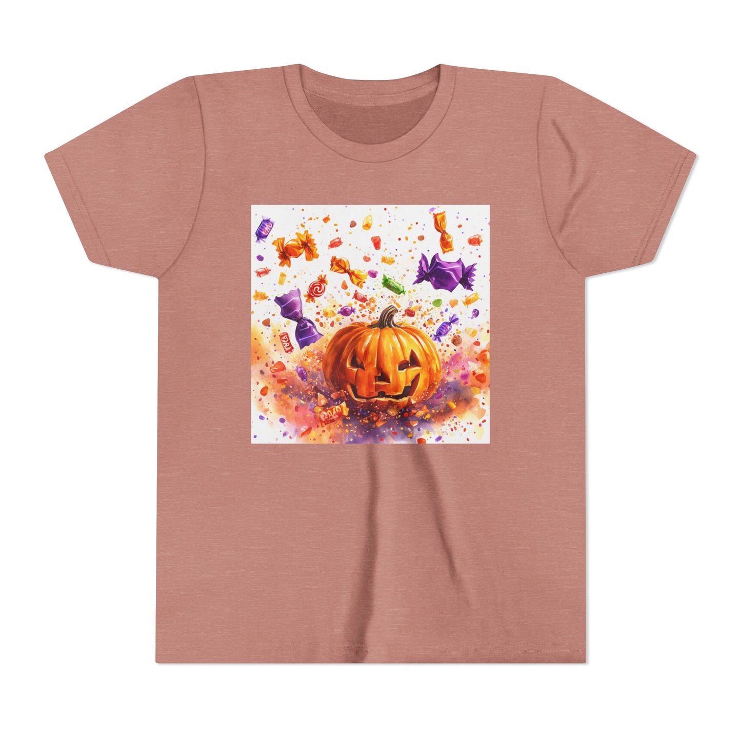 Jack O' Lantern Candy Youth Short Sleeve Tee