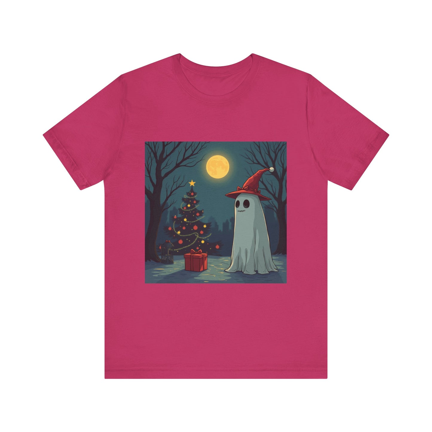 Comic Holiday Ghost Unisex Jersey Tee