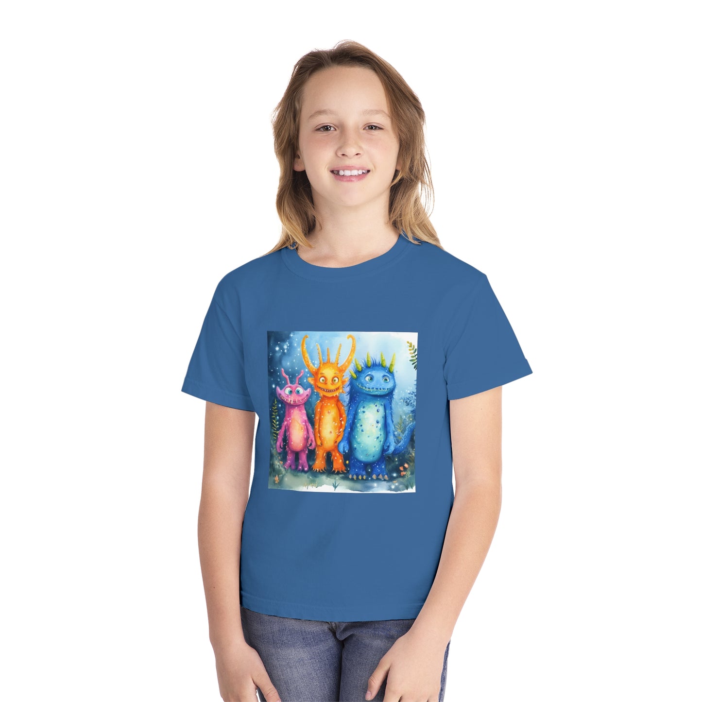 Cute Funny Monsters Youth Midweight Tee