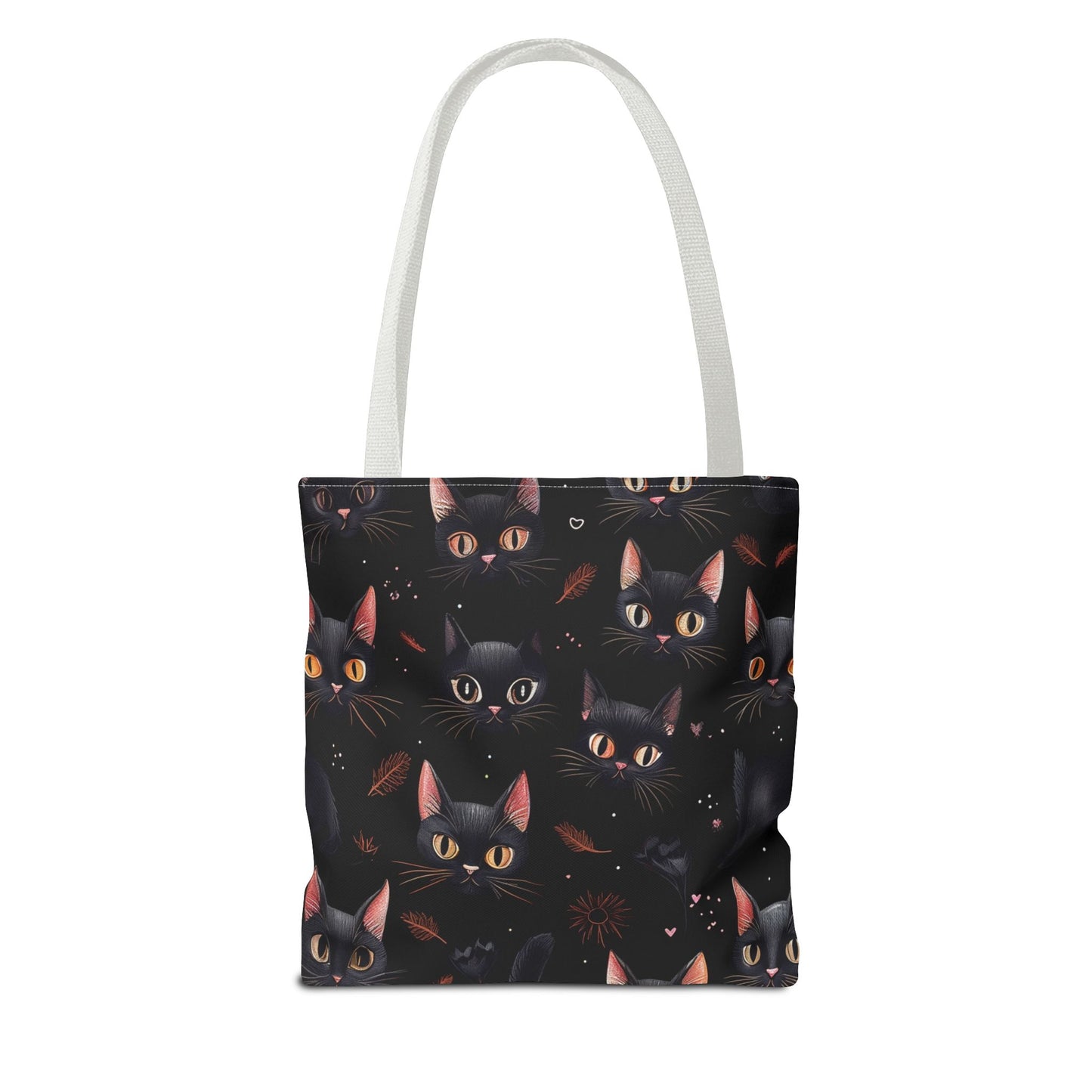 Cute Black Cat Pattern Tote Bag (AOP)