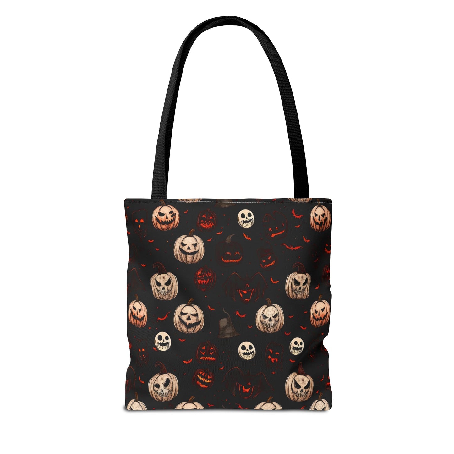 Spooky Halloween Pattern Tote Bag (AOP)