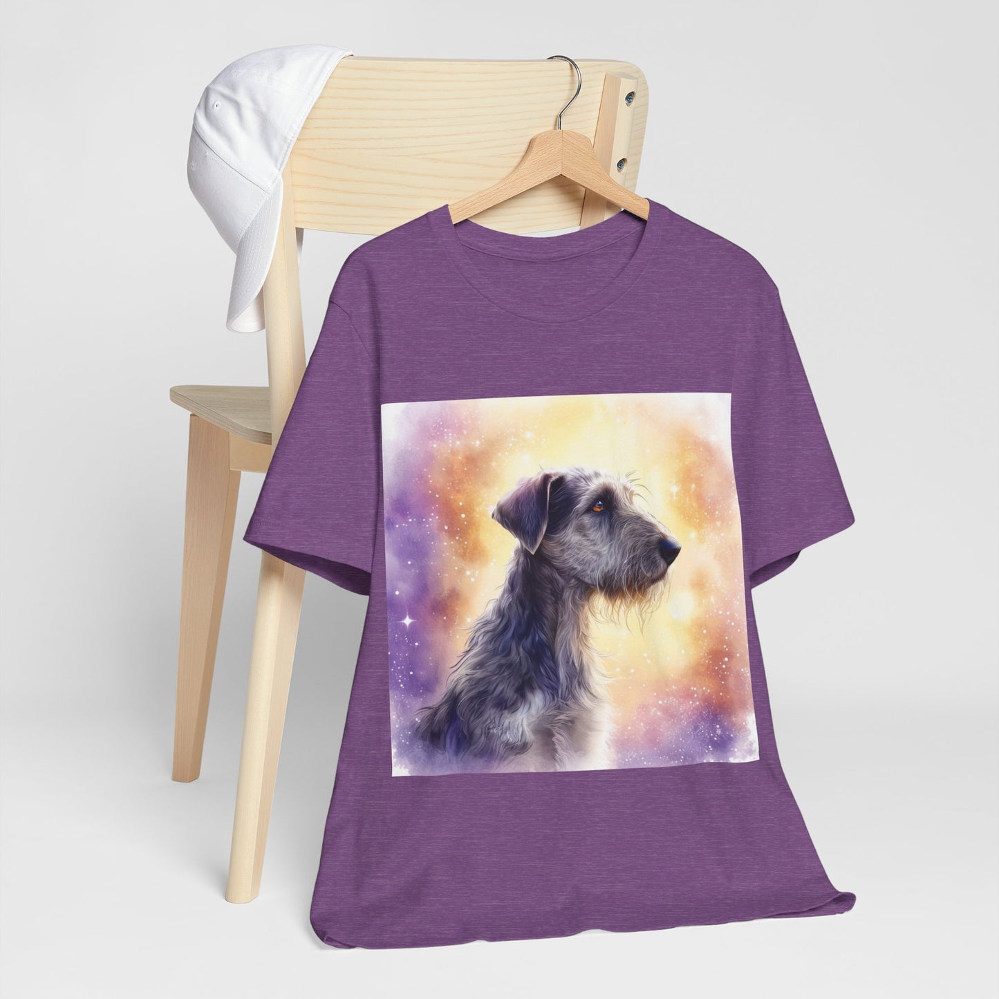 Watercolor Irish Wolf Hound Unisex Jersey Short Sleeve Tee