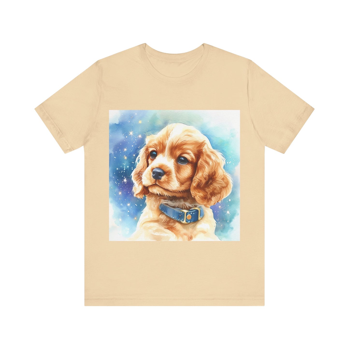 Starry Cocker Spaniel Unisex Jersey Short Sleeve Tee