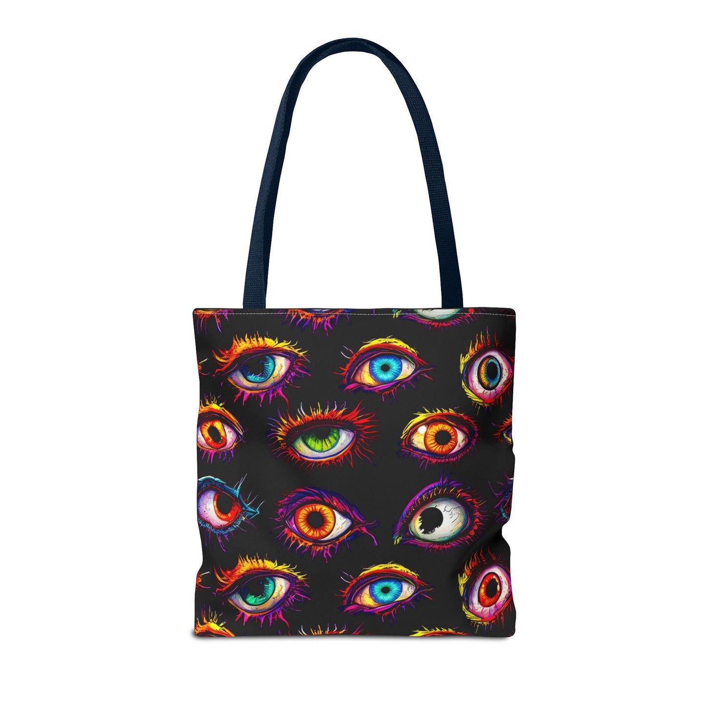 Colorful Spooky Eye Pattern Tote Bag (AOP)