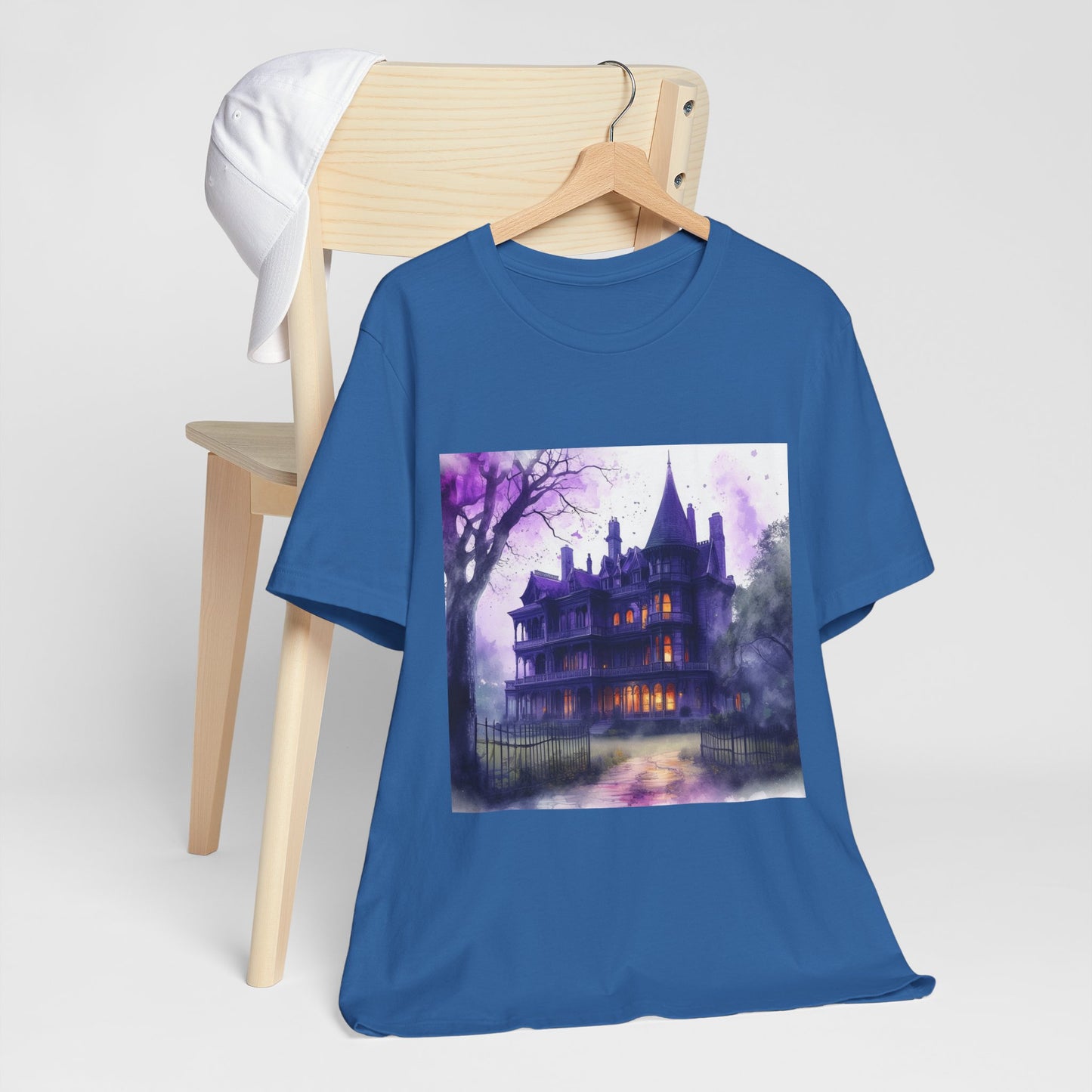 Haunted House Unisex Jersey Short Sleeve Tee