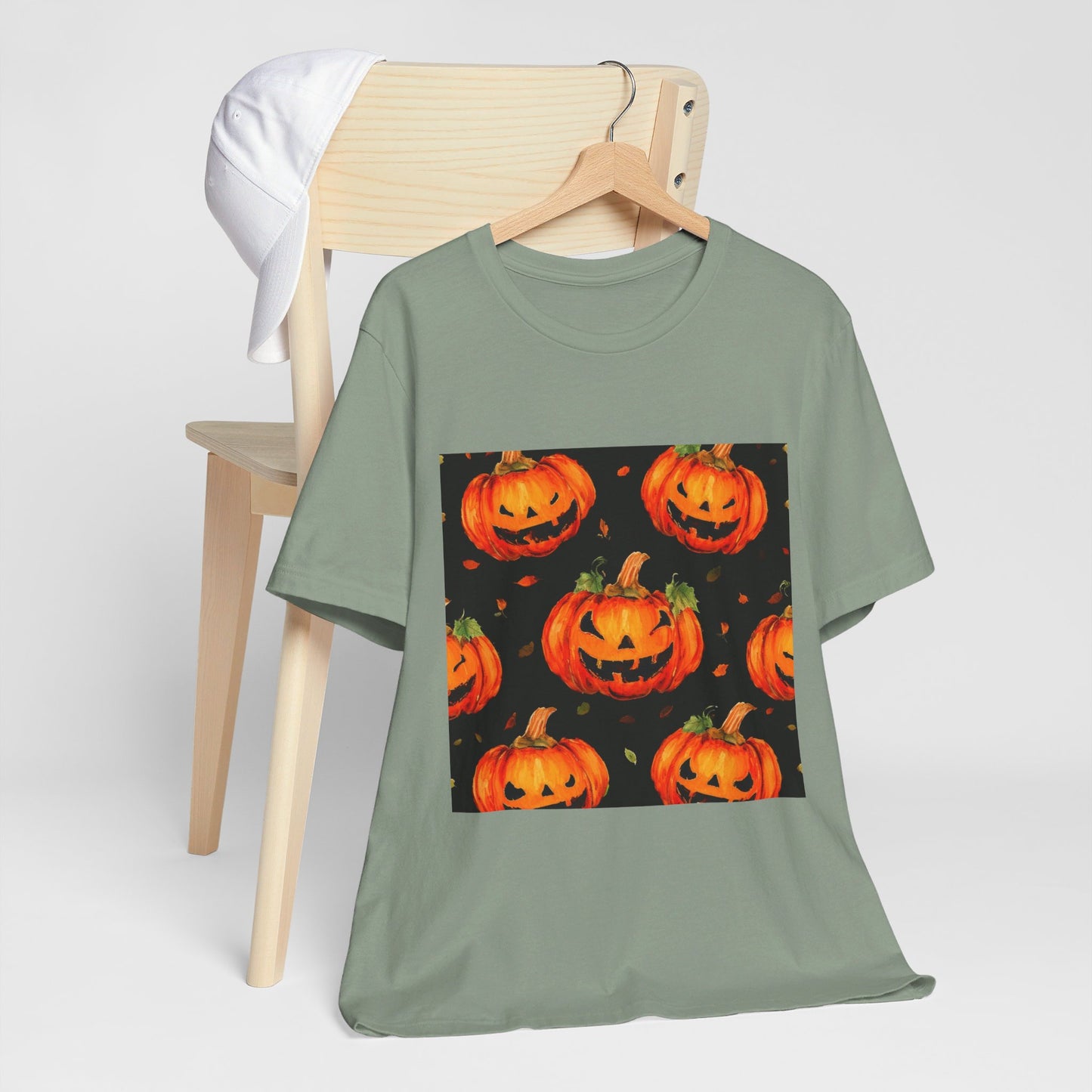 Happy Pumpkin Pattern Unisex Jersey Short Sleeve Tee