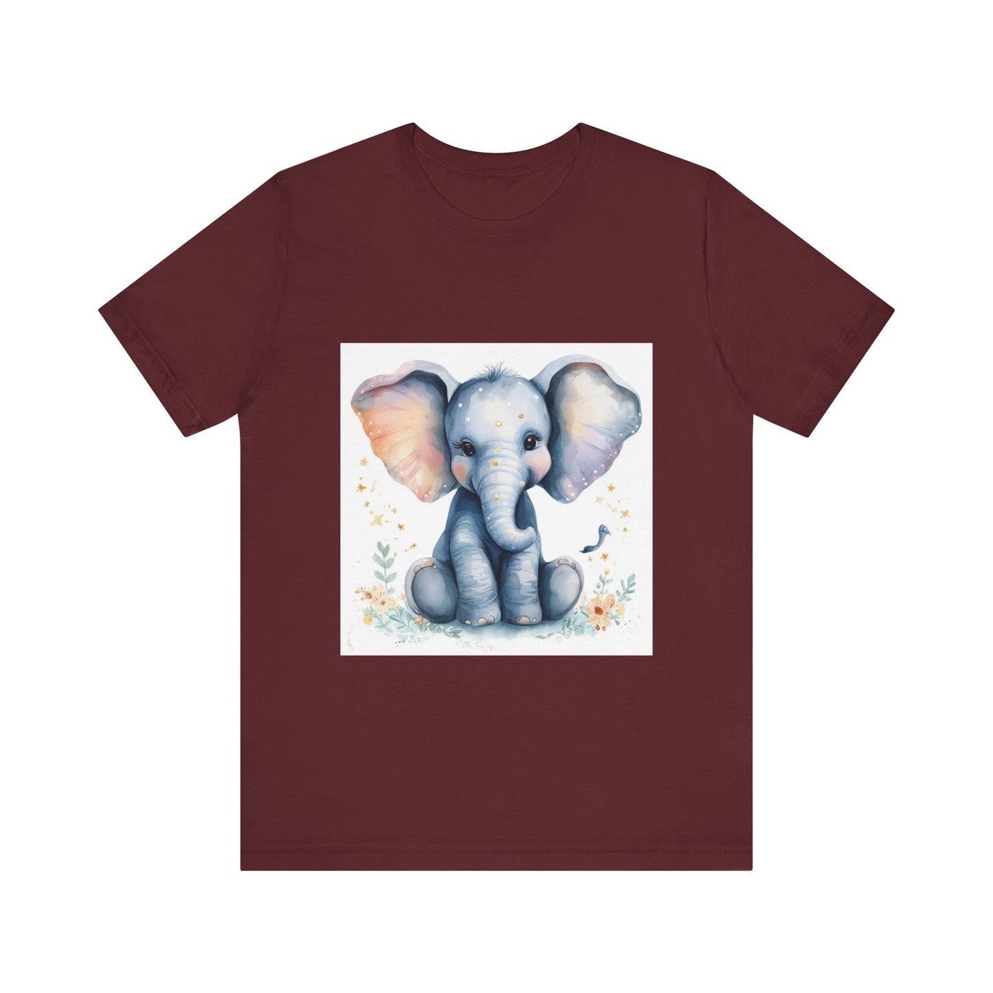 Adorable Baby Elephant Unisex Jersey Short Sleeve Tee