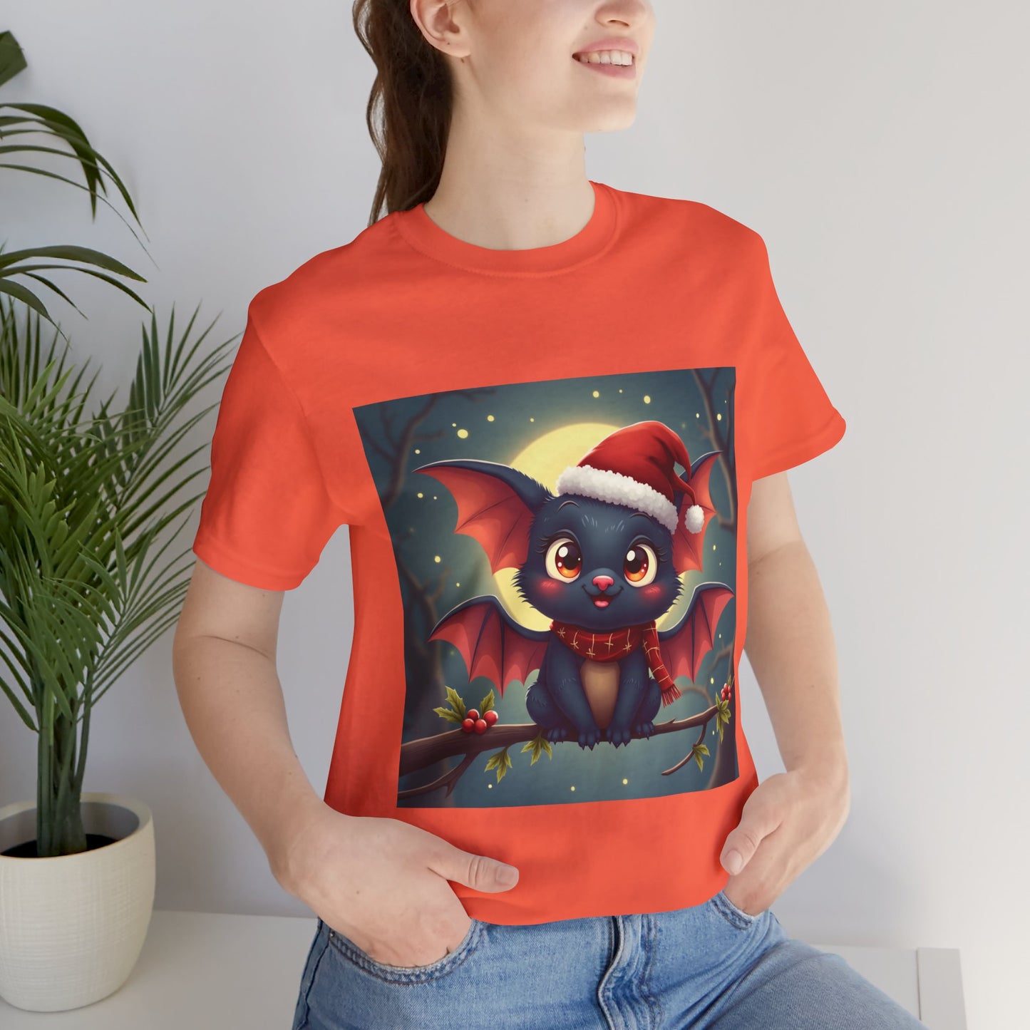 Cute Holidays Bat Unisex Jersey Tee