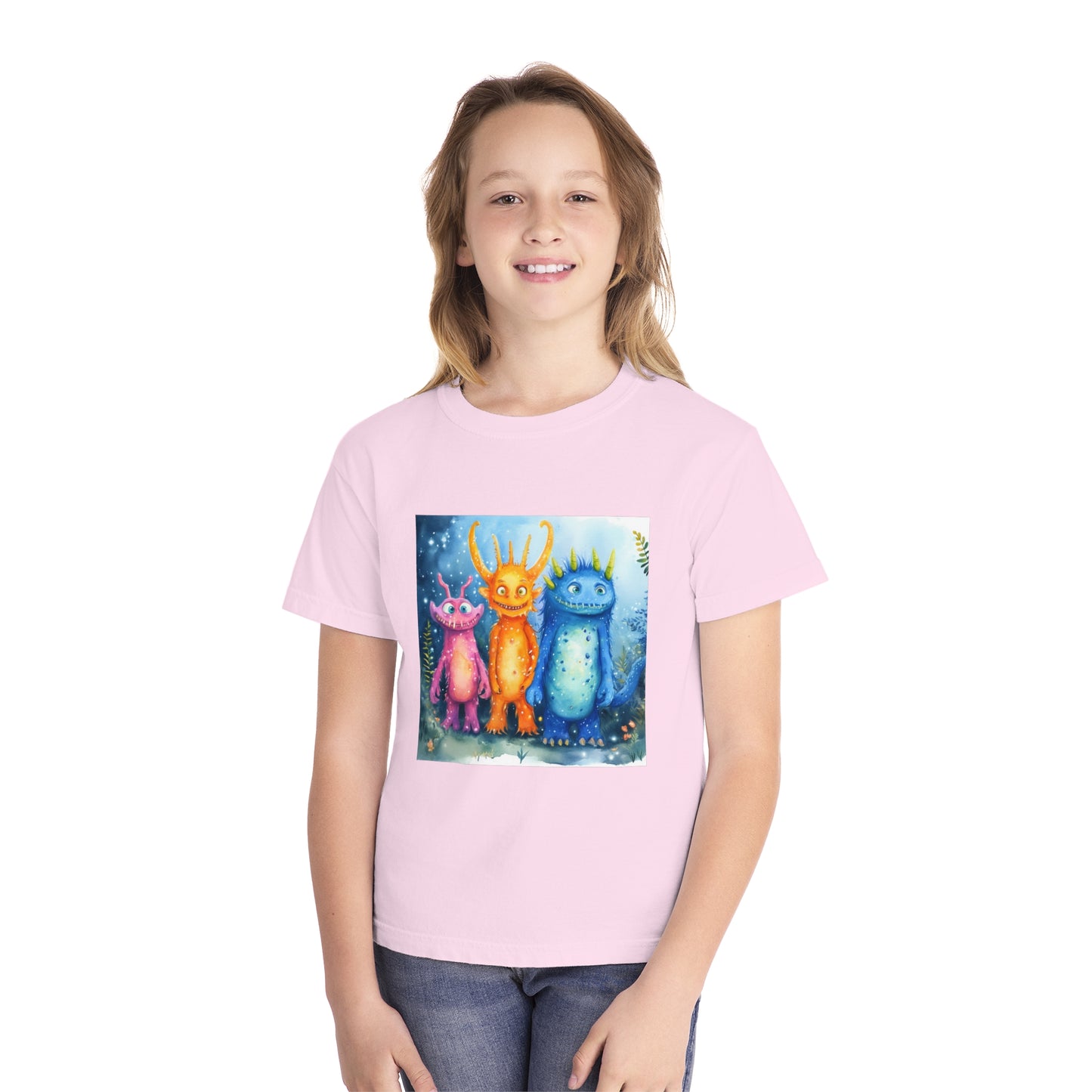 Cute Funny Monsters Youth Midweight Tee