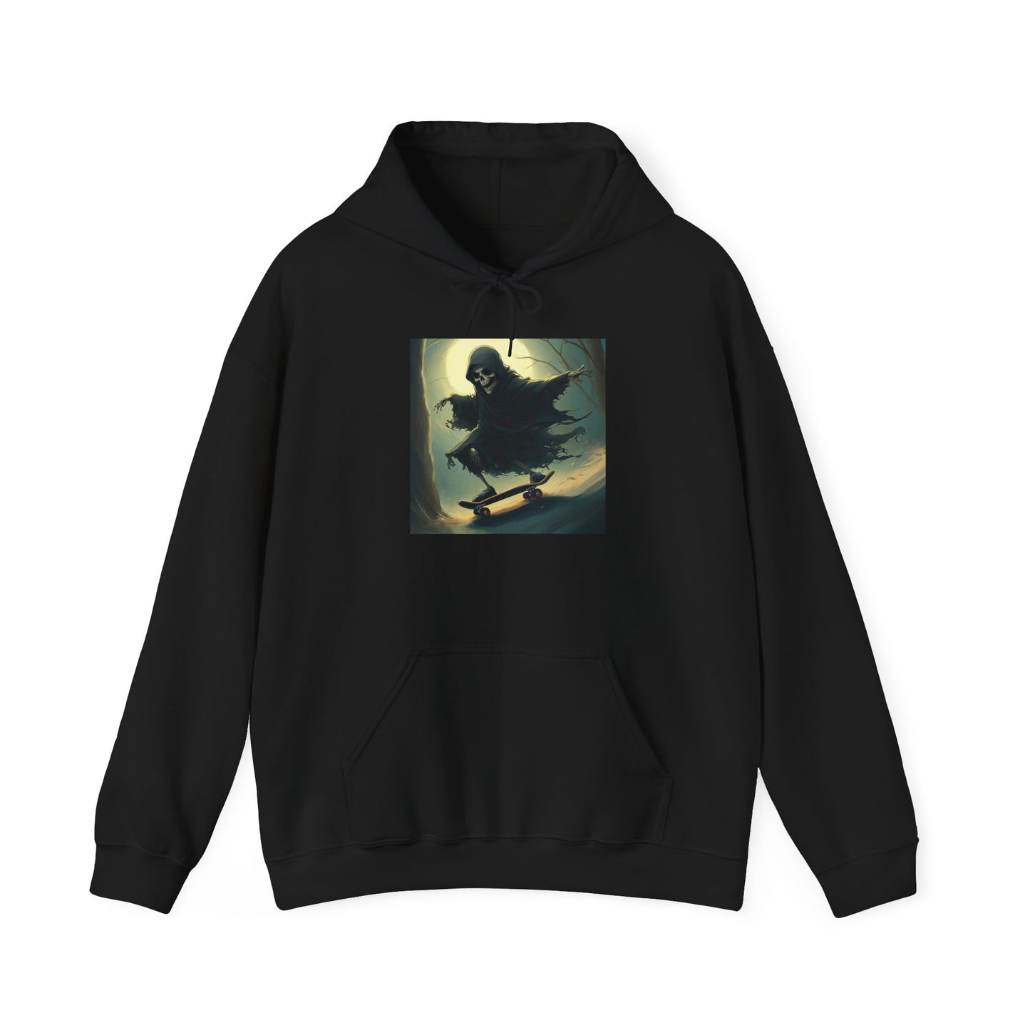 Downhill Skating Grim Reaper Unisex Heavy Blend™ Hooded Sweatshirt