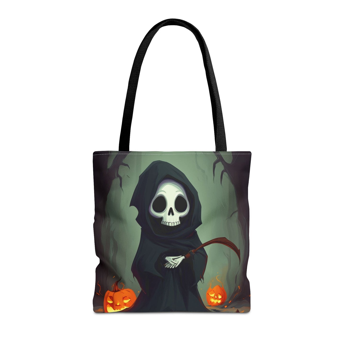 Spooky Forest Grim Reaper Tote Bag (AOP)