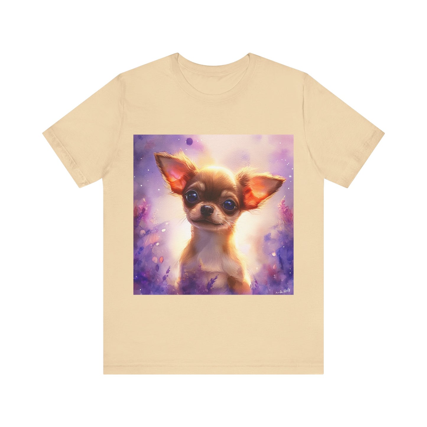 Galaxy Chihuahua Unisex Jersey Short Sleeve Tee