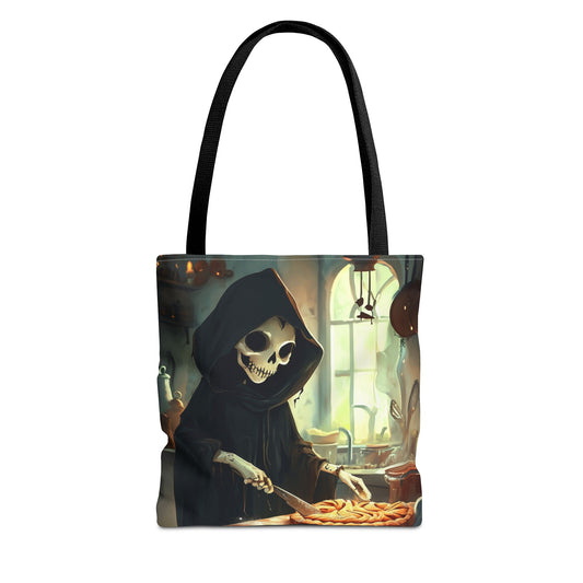 Grim Reaper Baking Pie Tote Bag (AOP)