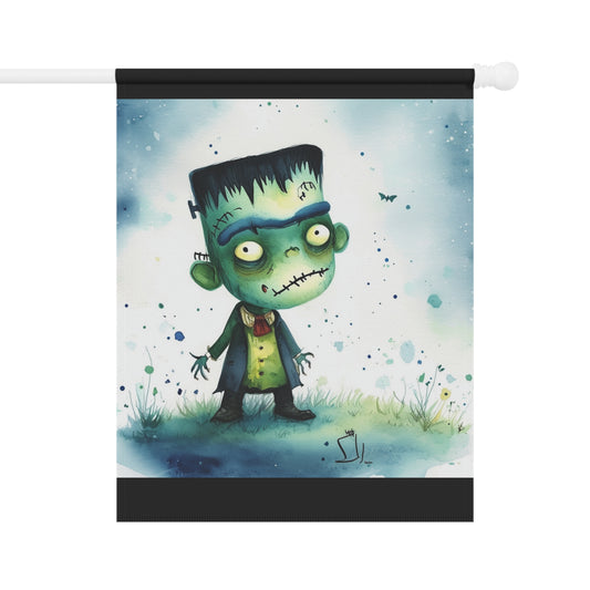 Cute Frankenstein Garden & House Banner