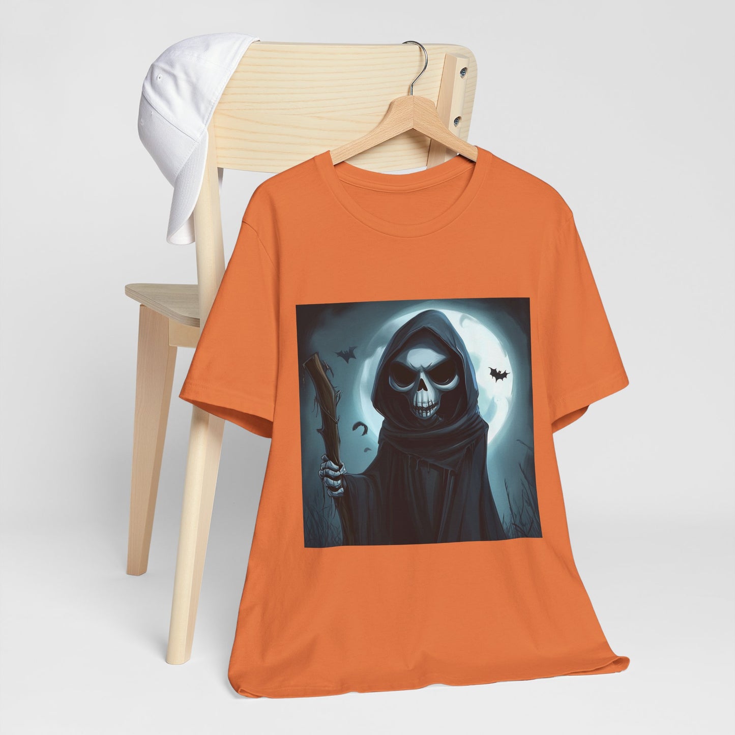 Spooky Grim Reaper Unisex Jersey Short Sleeve Tee