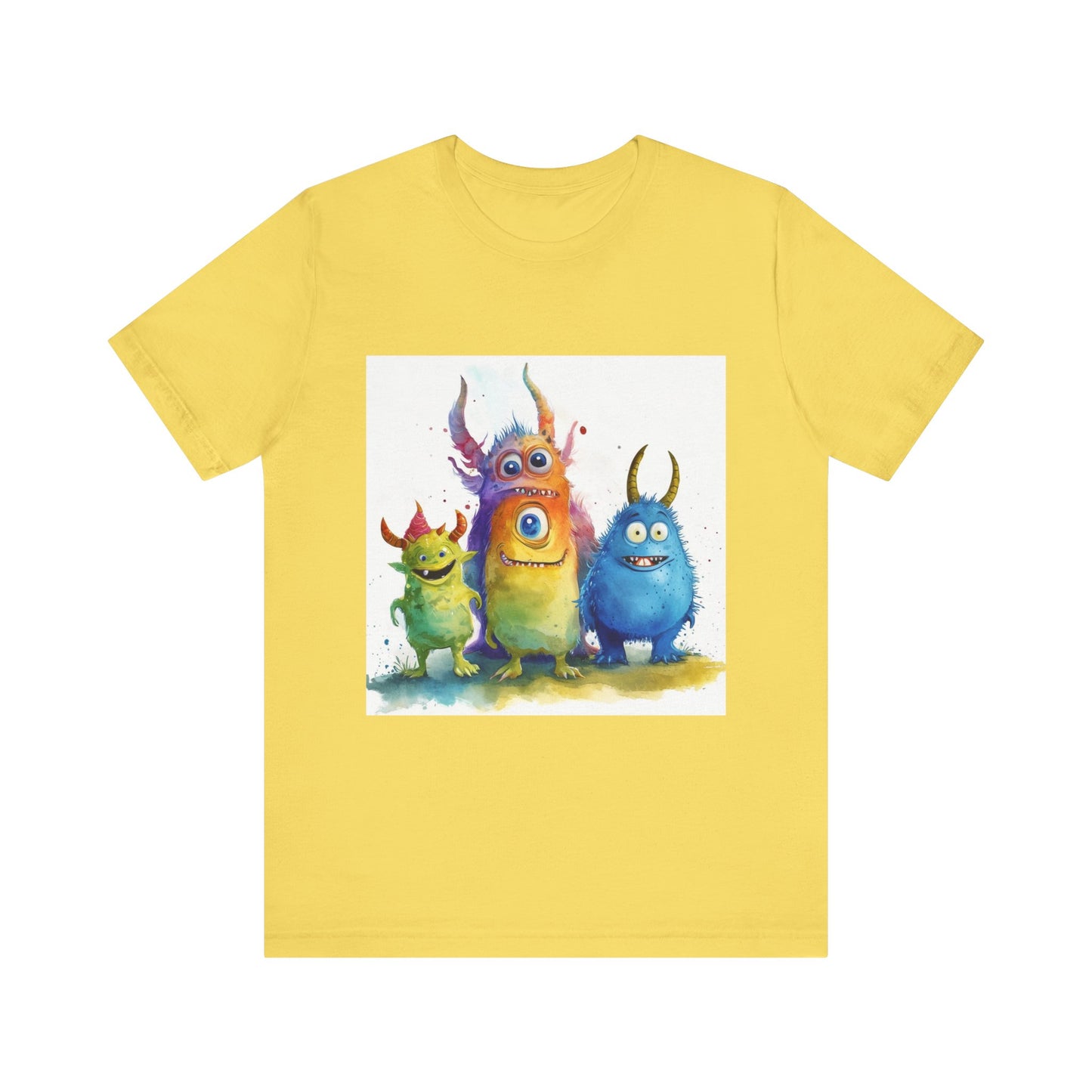 Funny Cartoon Monsters Unisex Jersey Short Sleeve Tee