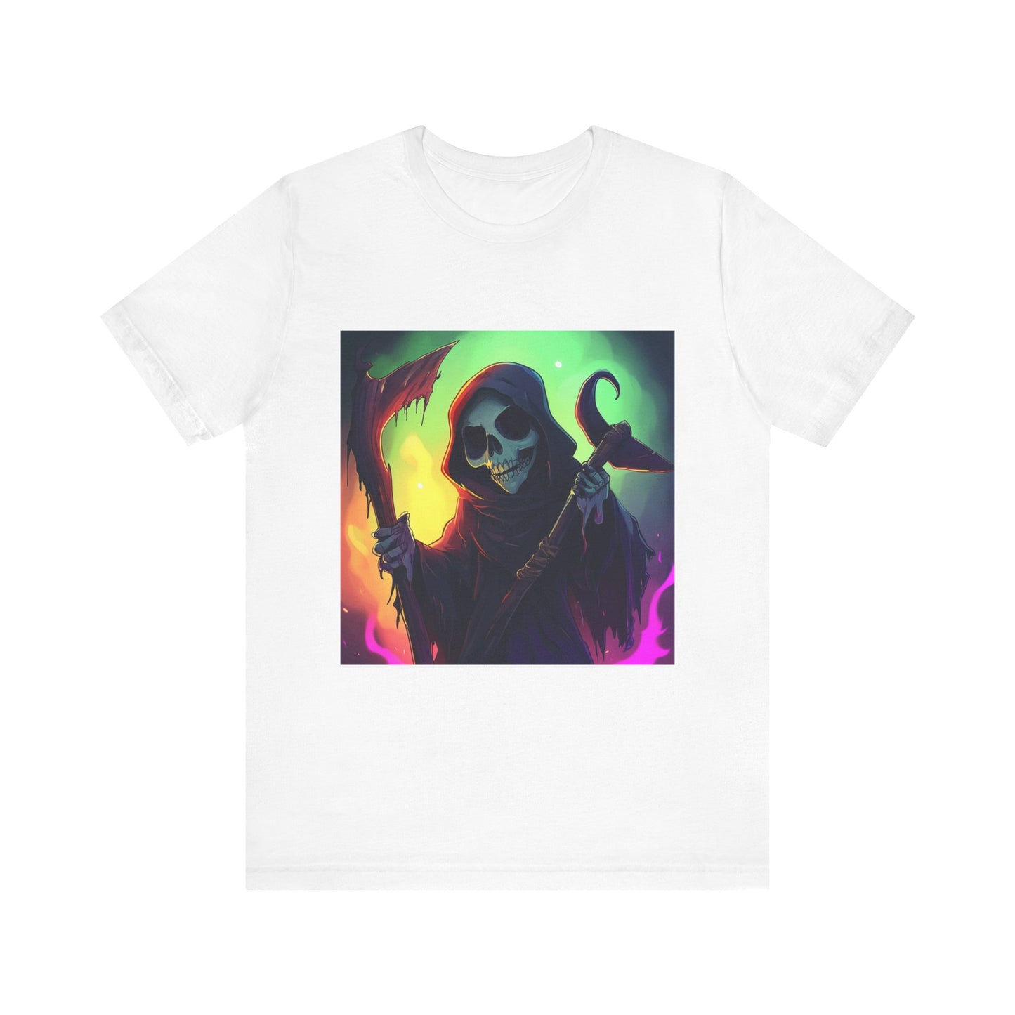 Colorful Grim Reaper Unisex Jersey Short Sleeve Tee