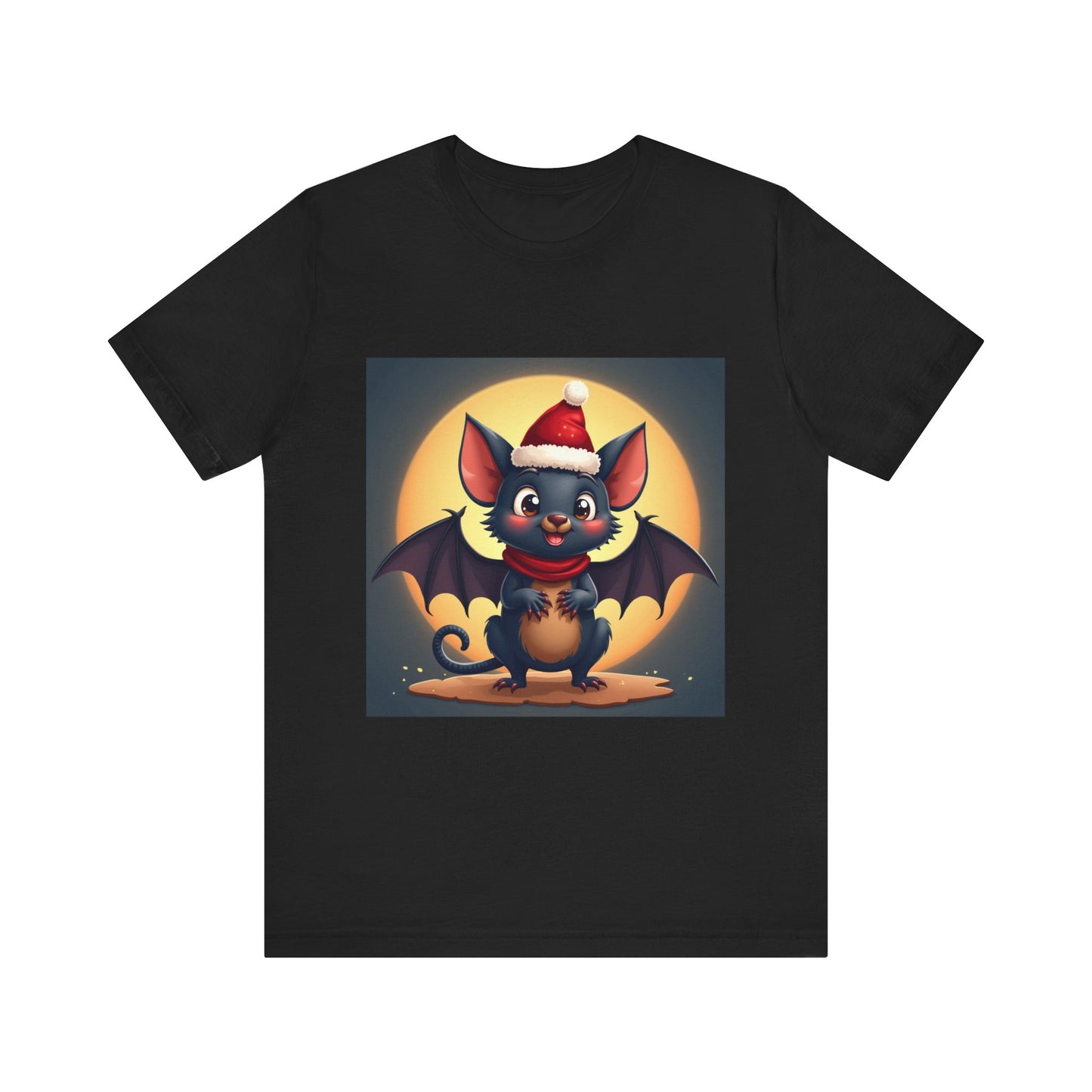 Spooky Christmas Bat Unisex Jersey Tee