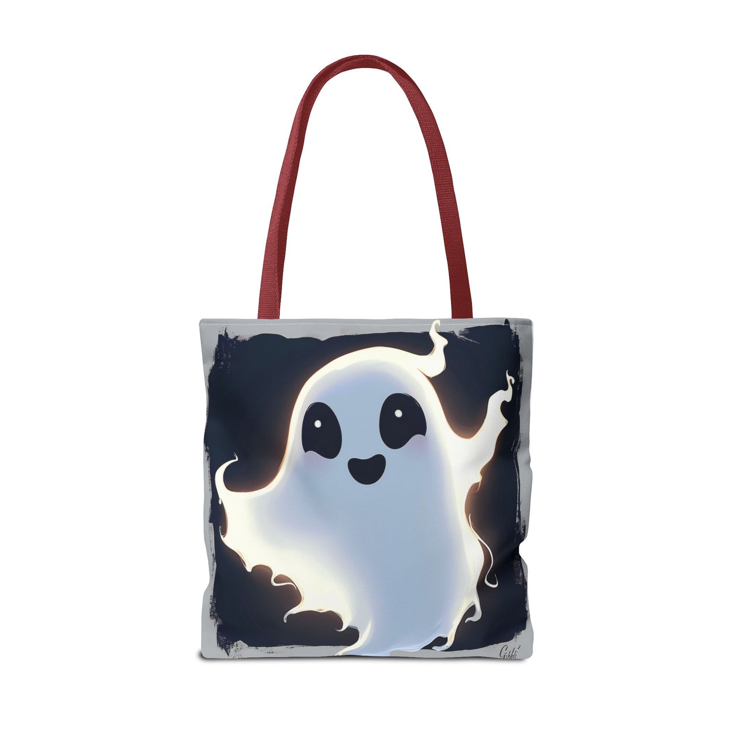 Cute Happy Ghost Tote Bag (AOP)