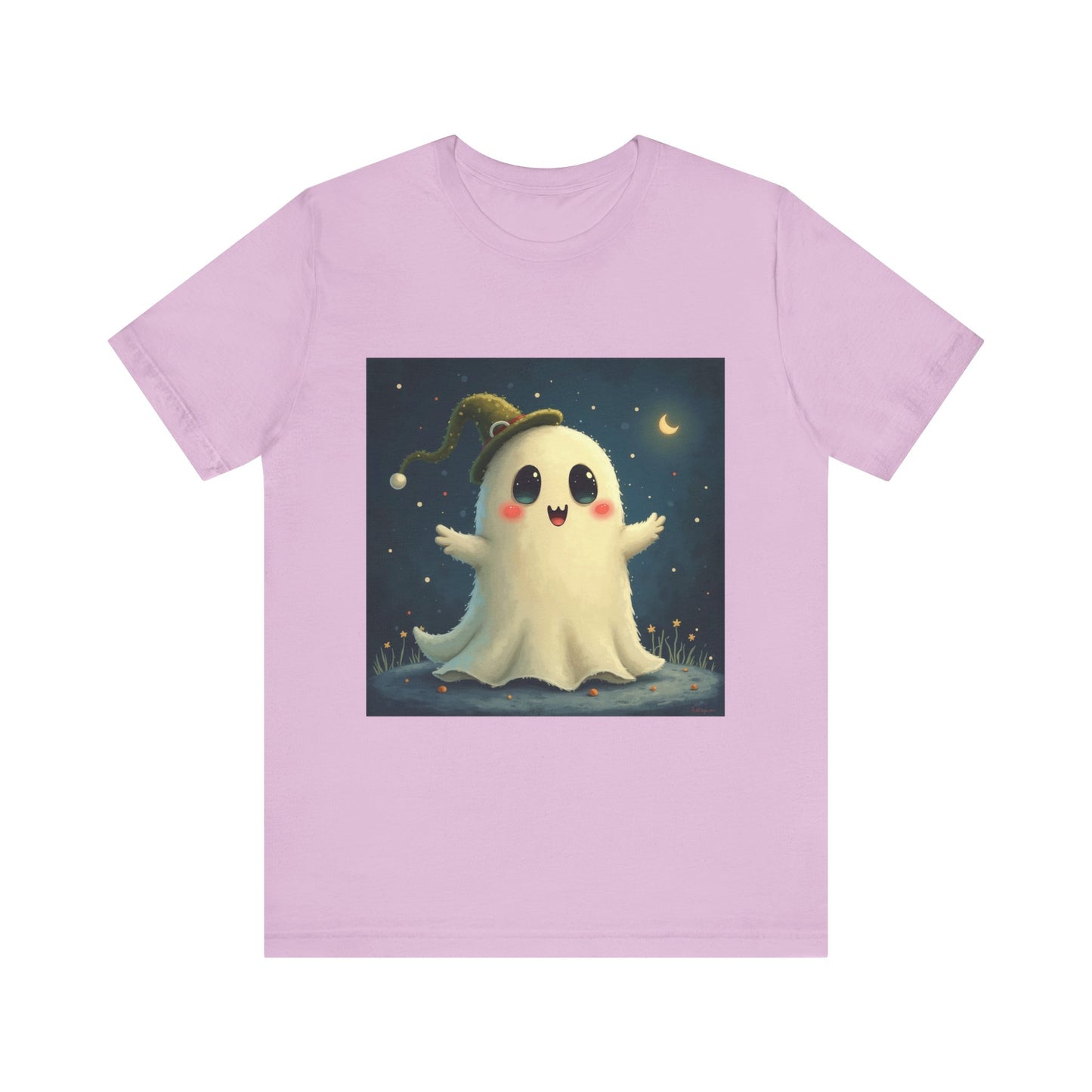 Cute Spooky Winter Ghost Unisex Jersey Tee