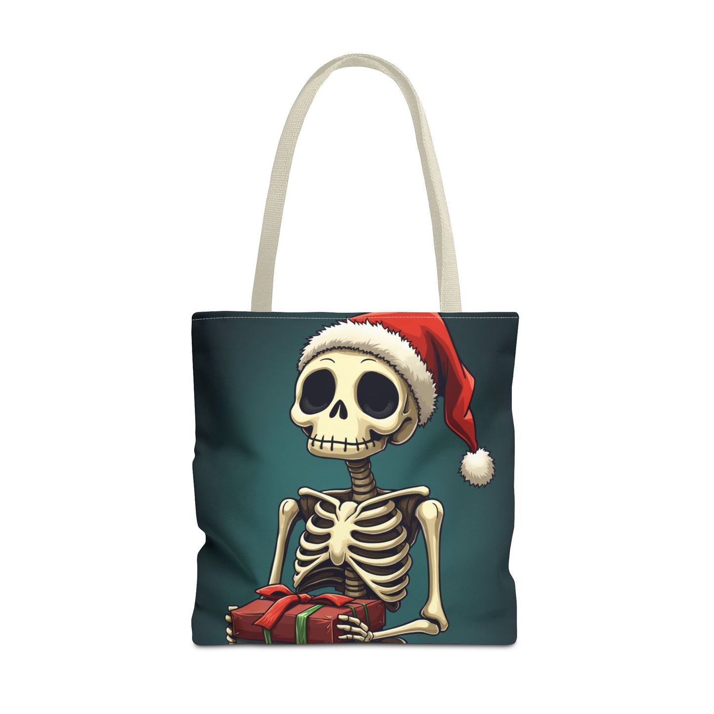 Cute Cartoon Holiday Skeleton Tote Bag (AOP)