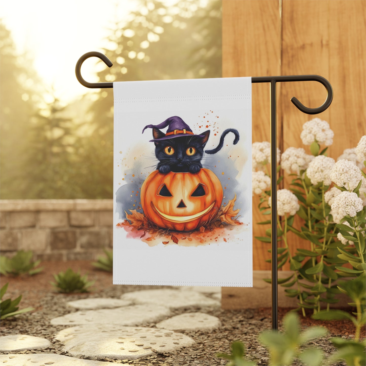 Halloween Cat Garden & House Banner