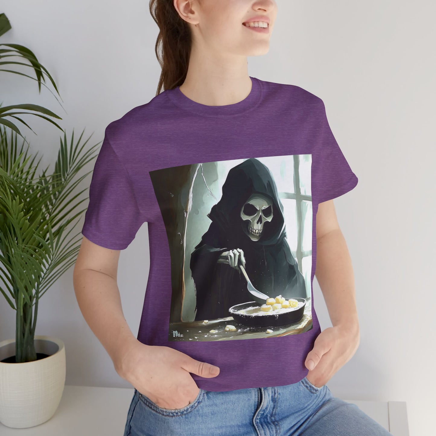 Grim Reaper Baking Unisex Jersey Short Sleeve Tee