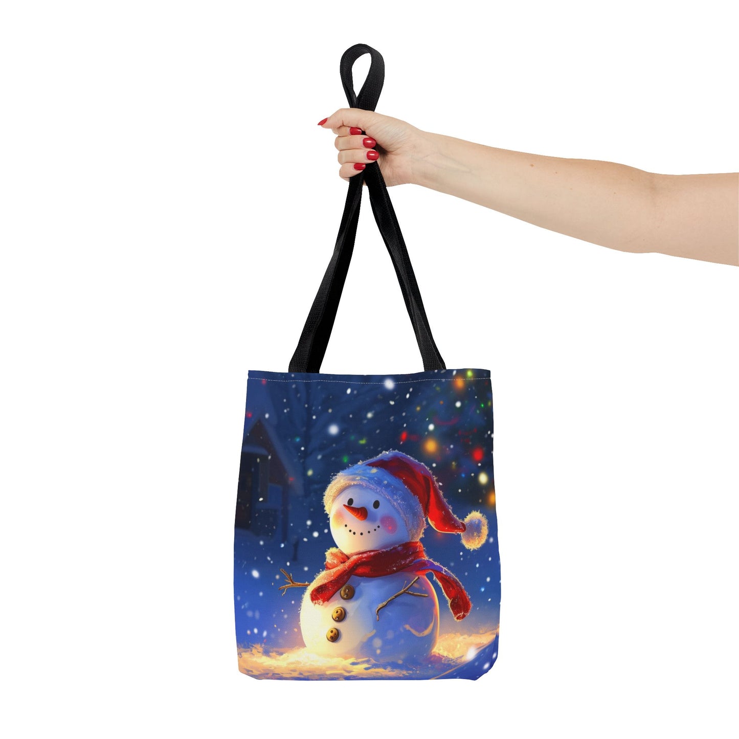 Cute Snowman Tote Bag (AOP)